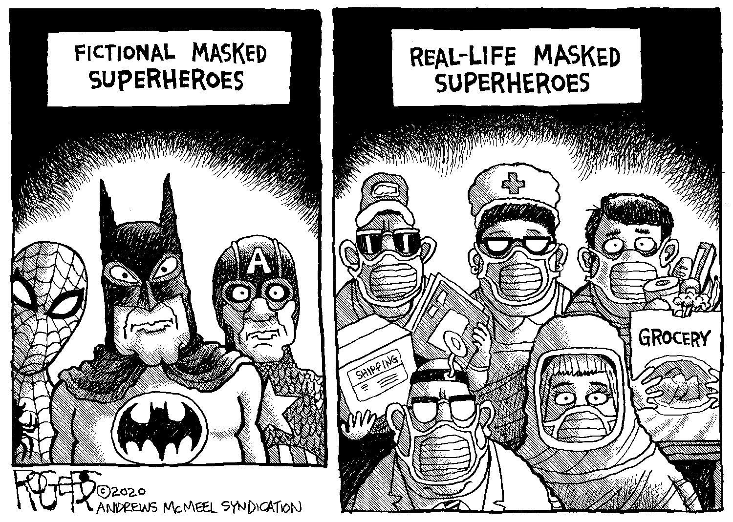Rob Rogers toon for March 23, 2020